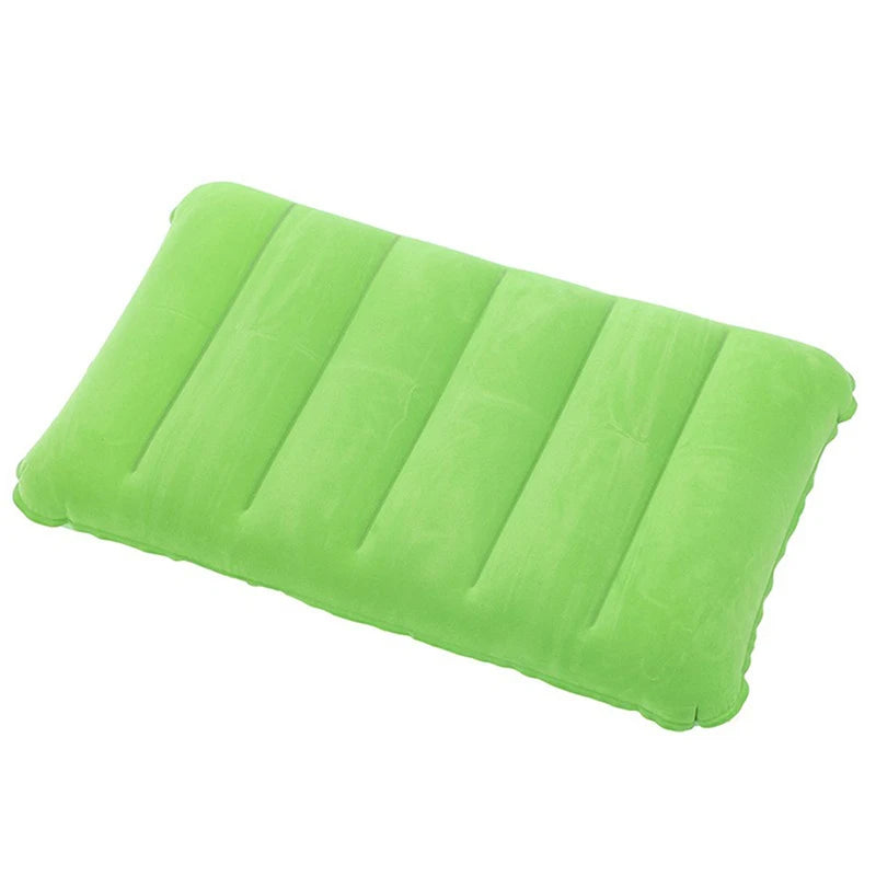 Flocking Inflatable Portable Neck Pillow That Can Be Stored And Self Filled Suitable For Outdoor Travel Business Trips camping