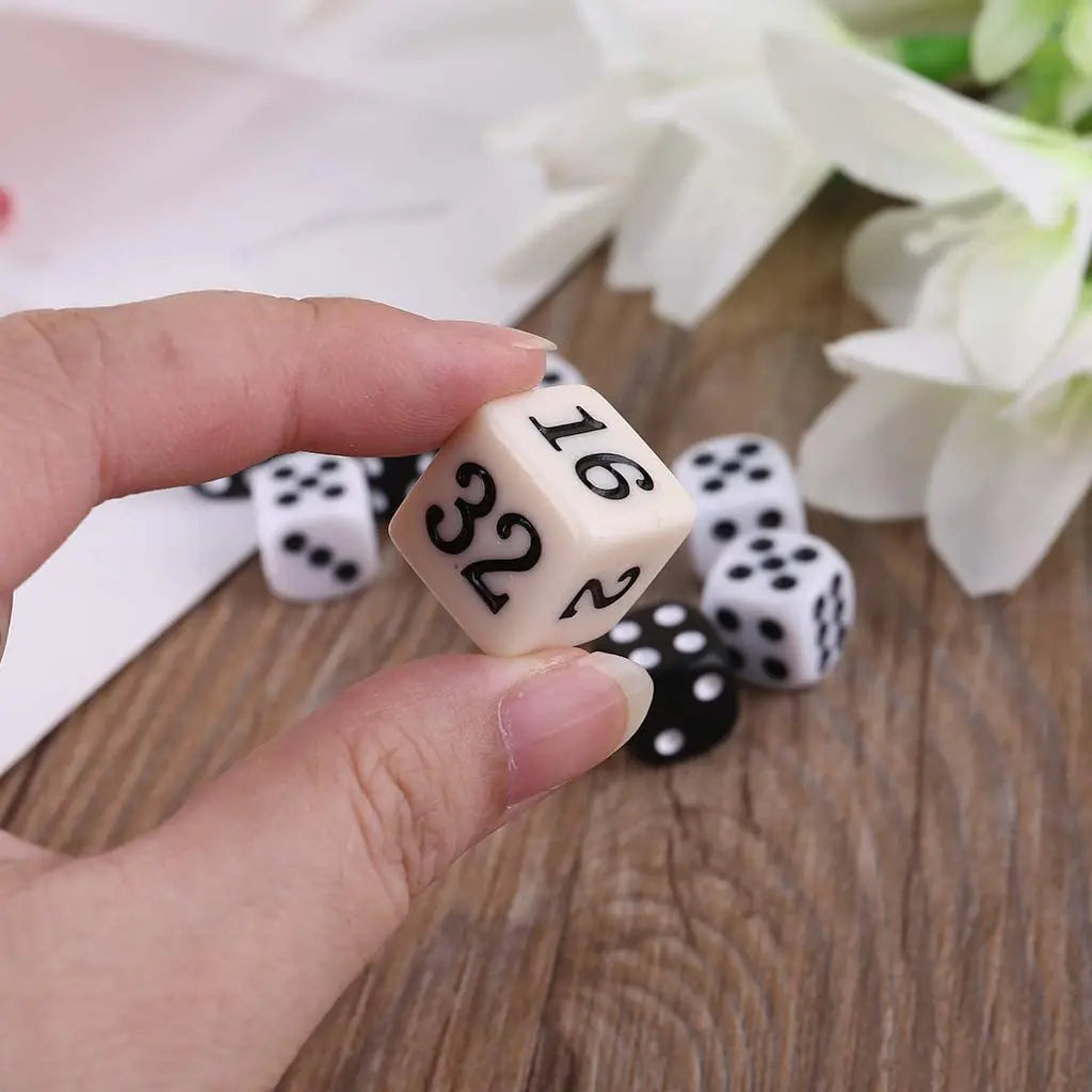 11Pcs/set New Foreign Trade Product Backgammon Dice Set Game Dice Multiply Dice Set 12mm