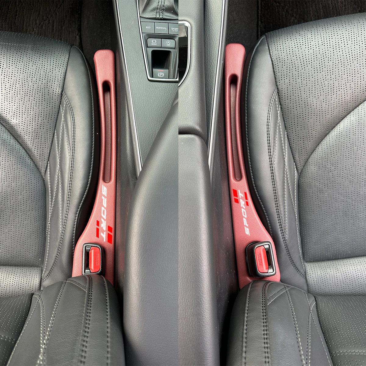 1set Leakproof Slot Car Seat Gap Organizer Strips Fit For All Car Models