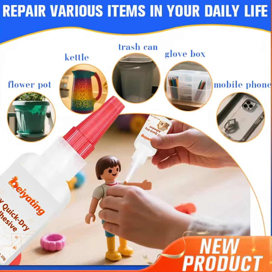 1-3Pcs 20G Quick Dry Strong Adhesive CA Glue, Multi-purpose Instant Bond for Plastic Wood Metal Ceramic, DIY Model Repair Glue
