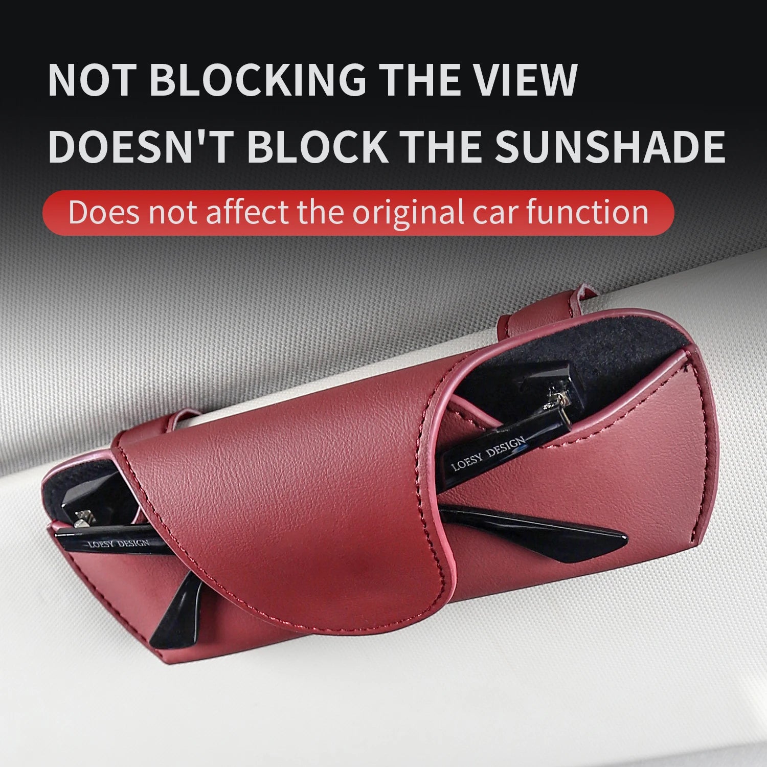 For Porsche Macan Cayenne Panamera Cayman Boxster 911 Taycan Car Sunglasses Clip Glasses Box Auto Interior Accessories