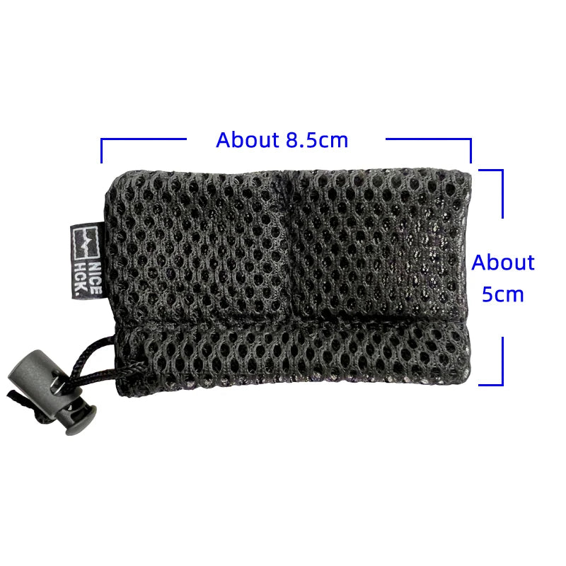 NICEHCK Black HIFI Earphone Mesh Carrying Bag Earbud Protection Pouch Rub Resistance USB Cable Elastic Organizer Accessories