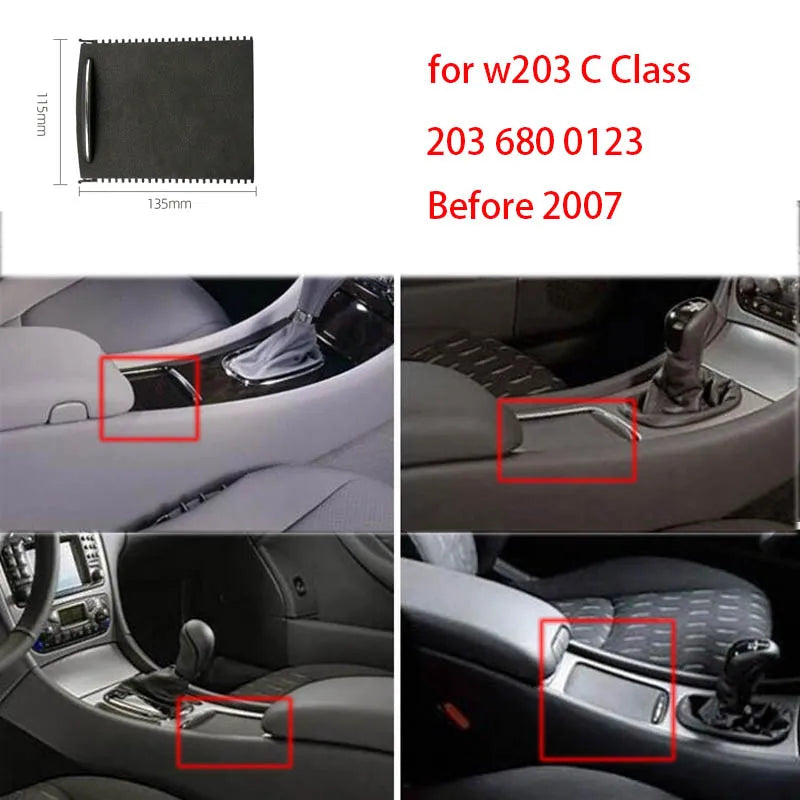 For Mercedes Benz C-Class W203 Car Center Console Sliding Shutters Cup Holder Roller Blind Cover Car-Styling 2036800123