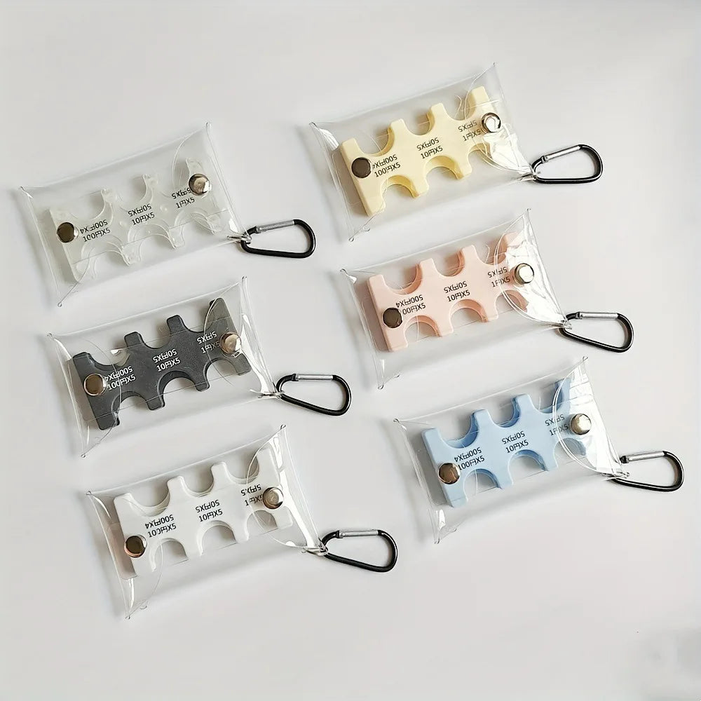 1PCS Japanese coin clip, change storage bag, portable wallet, anti loss clip, travel transparent card bag