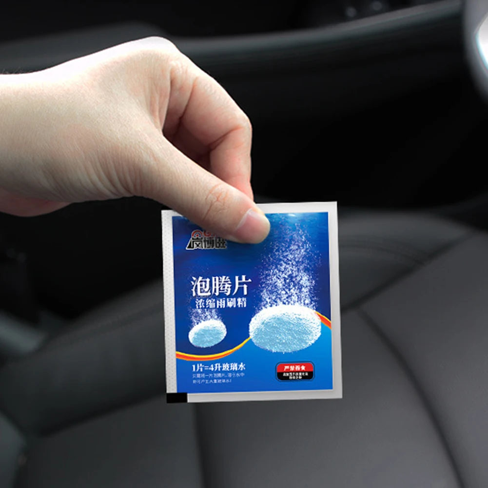 Effervescent Tablets Cleaning Auto Wiper Glass Solid Cleaning Concentrated Tablets Detergent Car Windshield Glass Solid Cleaner