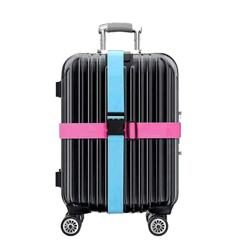 2 pieces nylon Luggage Strap Adjustable Travel Suitcase Buckle Strap Baggage Belt Travel Accessorises Suitcase Packing Seat Belt