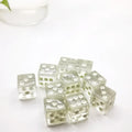 10Pcs Liquid Colored Square Dice 6 Sided D6 Dice Set 6 Faces 16mm Casino Game Dice With Square Edges Dice For Pub Board Game