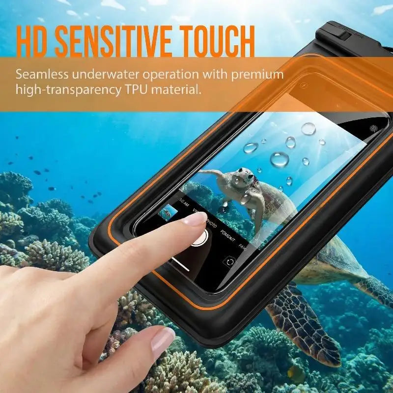 Double Space Waterproof Pouch for Phones Secure Dry Bag for Universal Compatibility Beach Pool Use