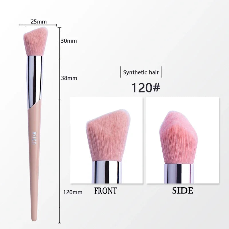 1pcs Makeup Brush Face Contour Powder Foundation Bronzer Cream Blush Eyeshadow Smudge Eyeliner Fashion Fenty Style Beauty Tool