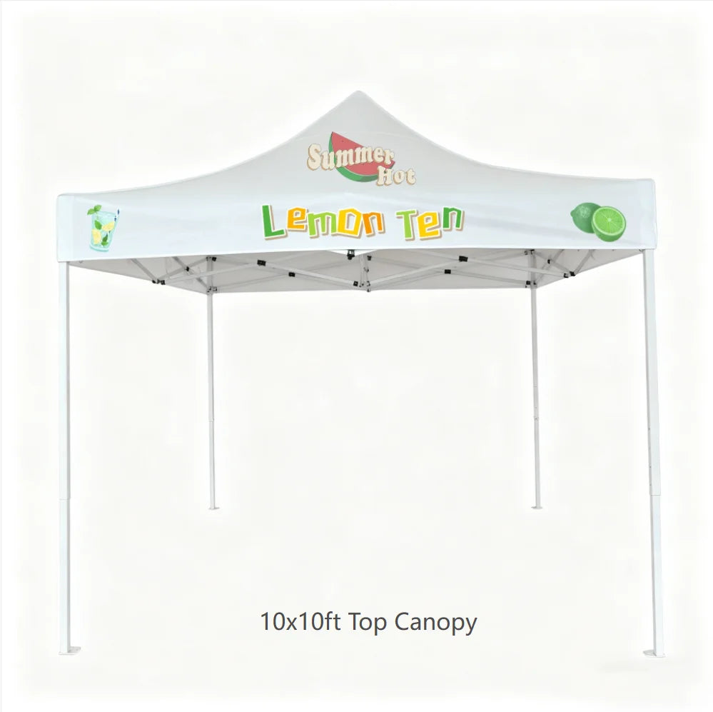 Custom  Marquee Gazebos Printed Roof Advertising Pop Up Canopy Tents 10x10ft Folding Display Waterproof Folding