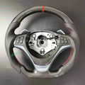 For BMW E84 E83 E84 E87 E88 E89 E90 E92 E93 (With Paddle Shift Holes) 100% Real Carbon Fiber Car Steering Wheel  (No Heated)