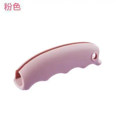Silicone anti pinch hand effortless vegetable picker plastic bag handle