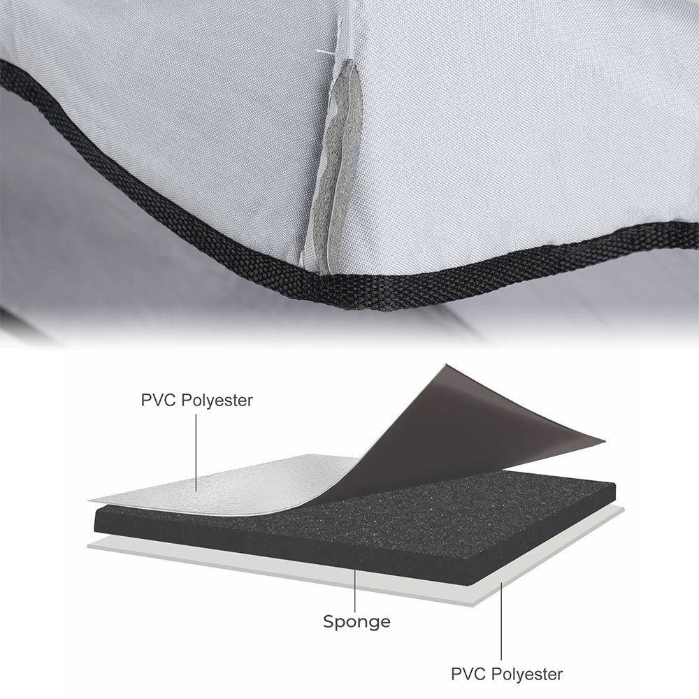 For Dometic Mini & Midi Heki Style Skylight Protective Cover Deluxe Thickened Hail/Rain Thermal Insulation Protective Cover Size