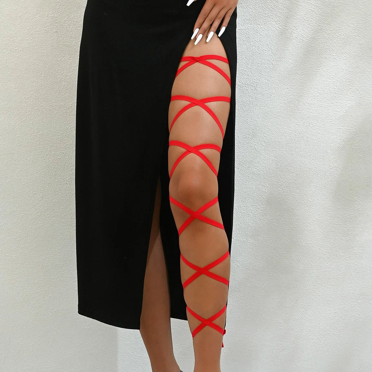 1PC Leg Wraps Elastic Garter Plus Size Leg Straps Dancing Music Festivals Coachella Outfits for Women