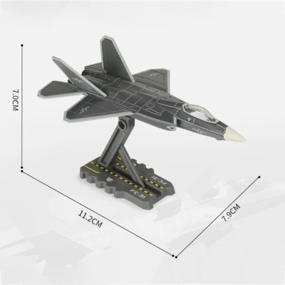 1:500 1:200 Scale Y-20 J-20 Fighter Model Car Toy J-35A FC-31 Movable Parts Realistic Static Design Models for Aerospace Lovers