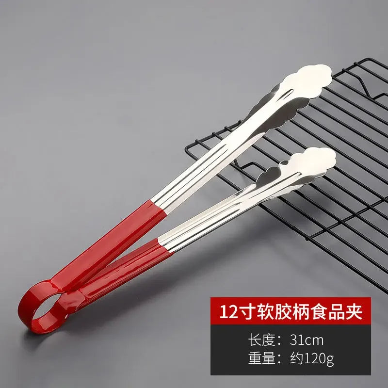 Stainless Steel Food Tongs, Multi-purpose Kitchen Clip, Anti-scalding, Super Long Fried Fritters, Barbecue Food Clip, Commercial