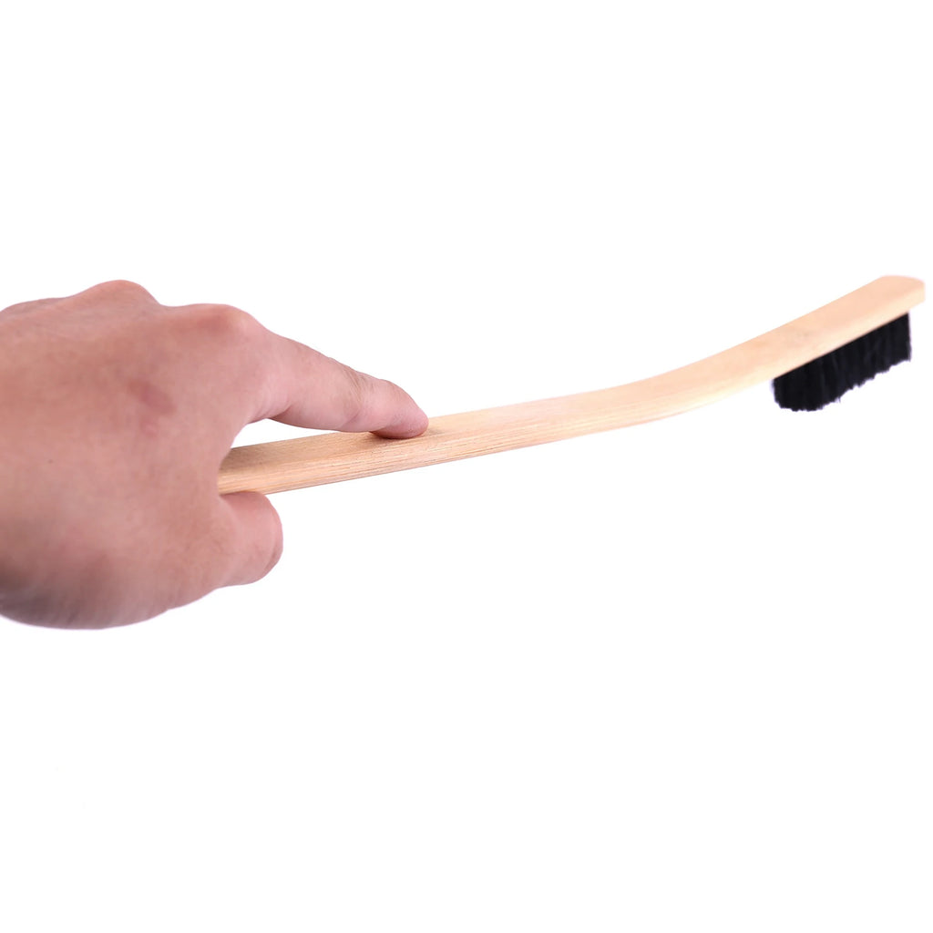 A48P-4X Auto Engine Cleaning Brush Car Rim Wheel Tire Cleaning Multi-Function Bamboo Handle Mane Brushes Car Wash Cleaning