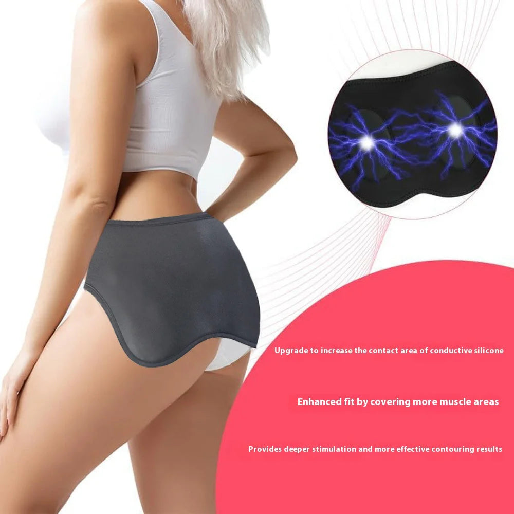 Ems Butt Lifting Massager Pad 8 Modes 25 Levels Muscle Stimulator for Glute Shaping Toning, Ergonomic Design with Hd Display