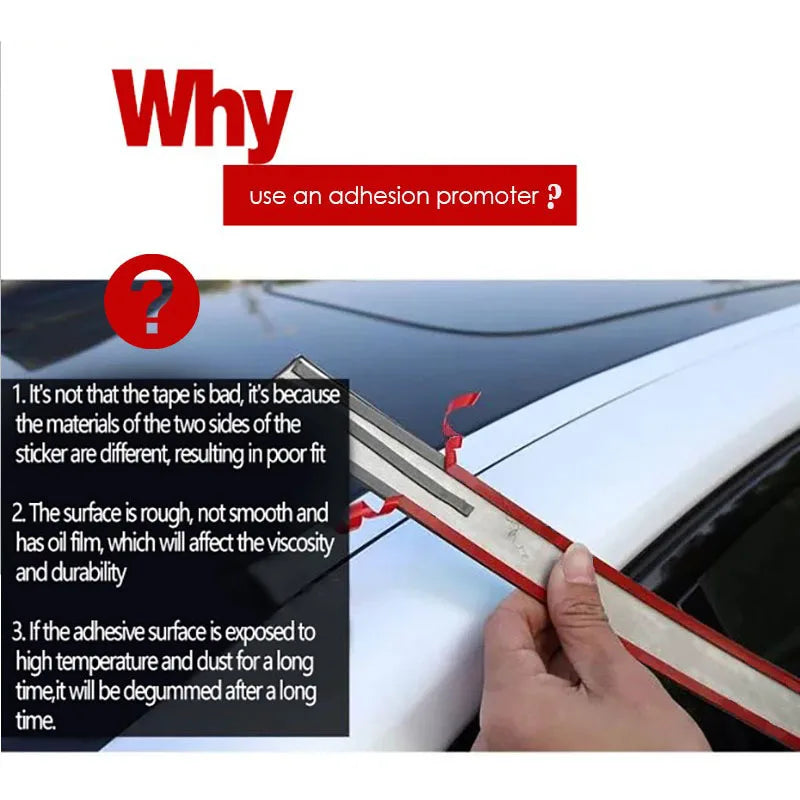 ADHESION PROMOTER + DOUBLE SIDED TAPE = BEST BUDDIES EVER 944 Primer Acrylic Foam Tape Increase Viscosity 80%