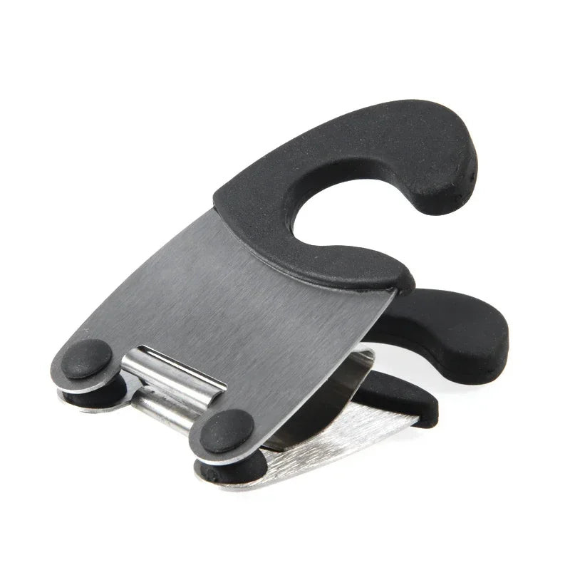 Stainless Steel Pot Side Clips Anti-scalding Spoon Holder Kitchen Gadget Rubber Kitchen Gadget Spoon Holder Rest Kitchen Gadgets