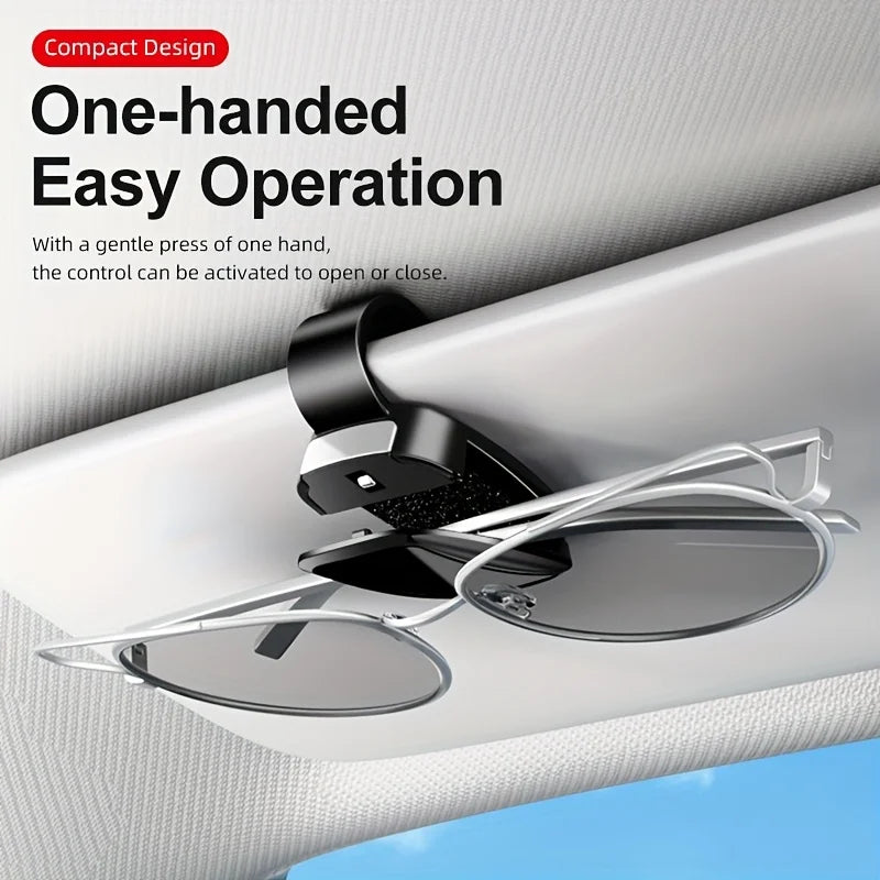 Anti-Scratch Car Sunglasses Holder Easy Install ABS Clip Sun Visor Mount Universal Auto Eyeglasses Organizer For All Car Models