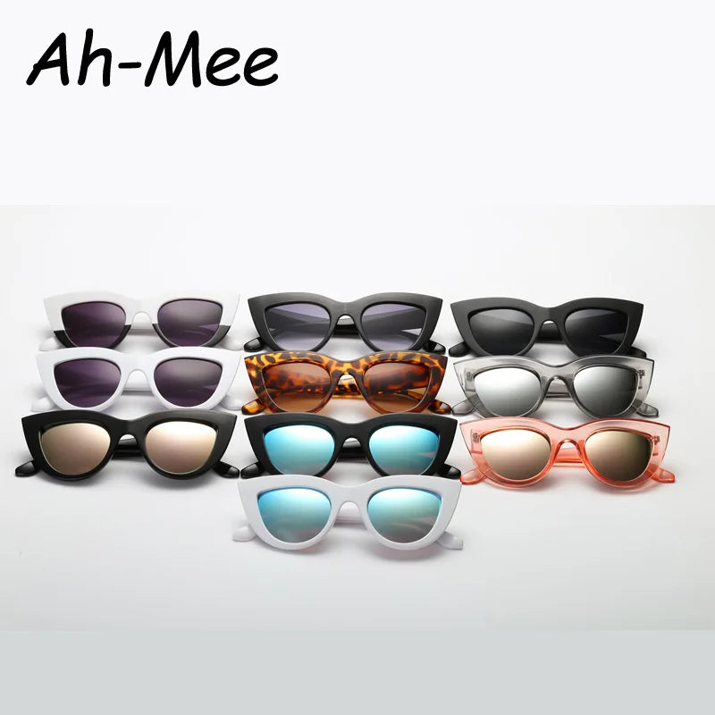 Hiking 2pcs Fashion Cat Eye Anti Light Glasses Woman Vintage Large Frame Gradient Design Glasses for Female UV400 Eyewear