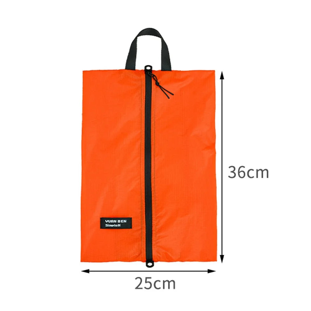 Silicone-coated Luggage Storage Bag Multifunctional Ultra-lightweight Clothing Sorting Bag Yellow Orange Waterproof