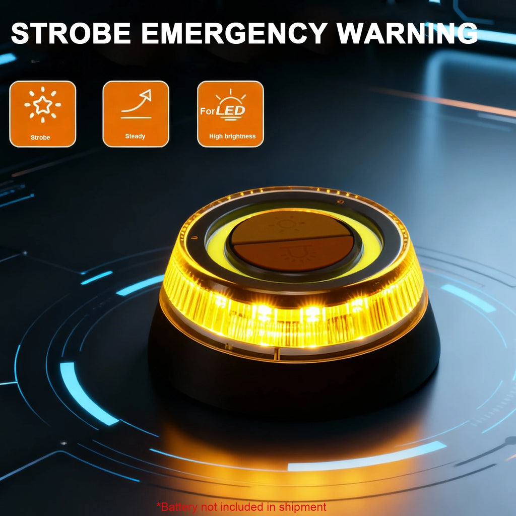 V16 Car Emergency Beacon Light Roof Warning Light Magnetic Adsorption Strobe Flashing Lamp Night Safety Signal Lamp