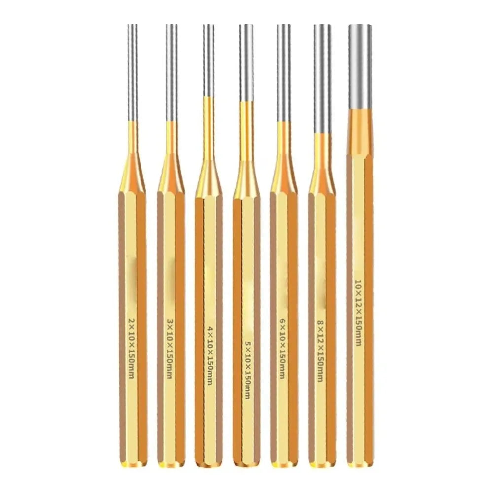 1pcs 2/3/4/5/6/8/10mm Brass Punch Remover Heavy Duty Chisel Roll Pin PunchTool 150mm For Machinery Maintenance Cone Punch