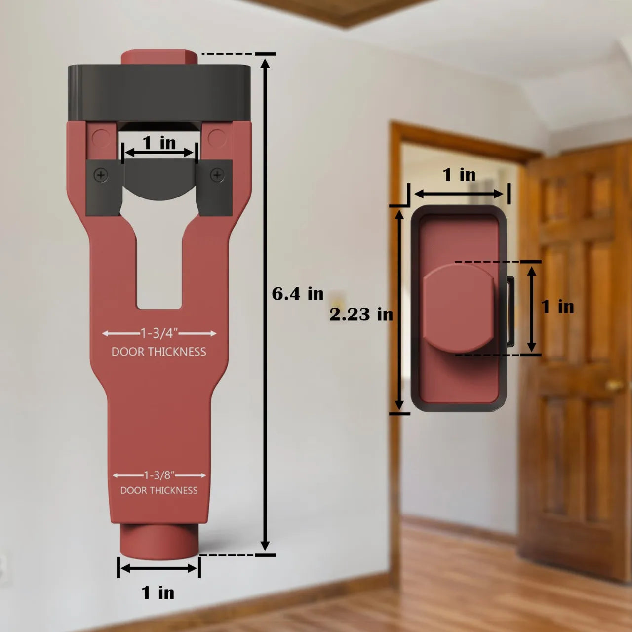 Door Strike Mortising Tool Cut Recess to Mount Door Strike, Door Strike Tool for Tidy, Exact Professional Fitting