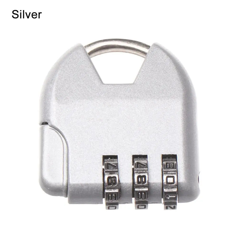 3 Digit Dial Password Lock Luggage Travel Suitcase Locker Case Supply Combination Code Padlock Security Tool Diary Protector