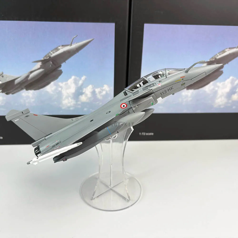 1:72 Scale France Air Force Rafale Fighter Jet Airplane Metal Model Military Finished Alloy Simulation Aircraft Collection Gift