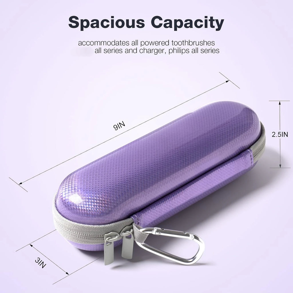 EVA Electric Toothbrush Case Waterproof Shockproof Moisture Resistant Large Size Fits Most Sonicare Electric Toothbrush