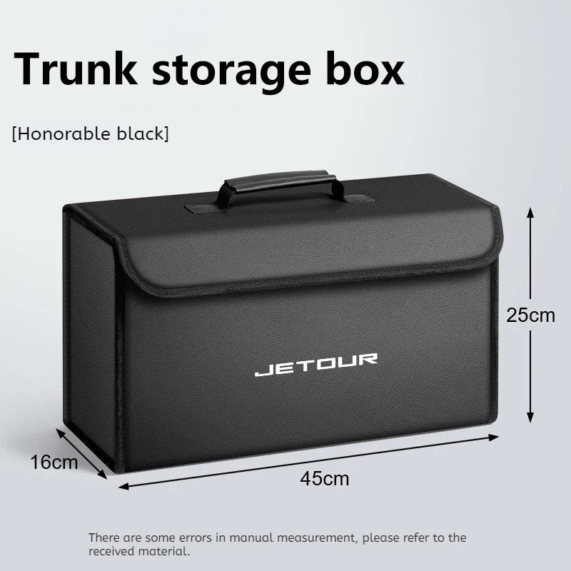 For Jetour ST T2 T3 X70 X70SM X95 DASHING 2025 2026 Car Trunk Storage Box Organizer Foldable Stowing Tidying Bag Car Accessories