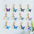 12 Pieces of Charming Butterfly Keychains, Suitable for Backpack Decoration, Bag Accessories, Birthday, Party Gifts.