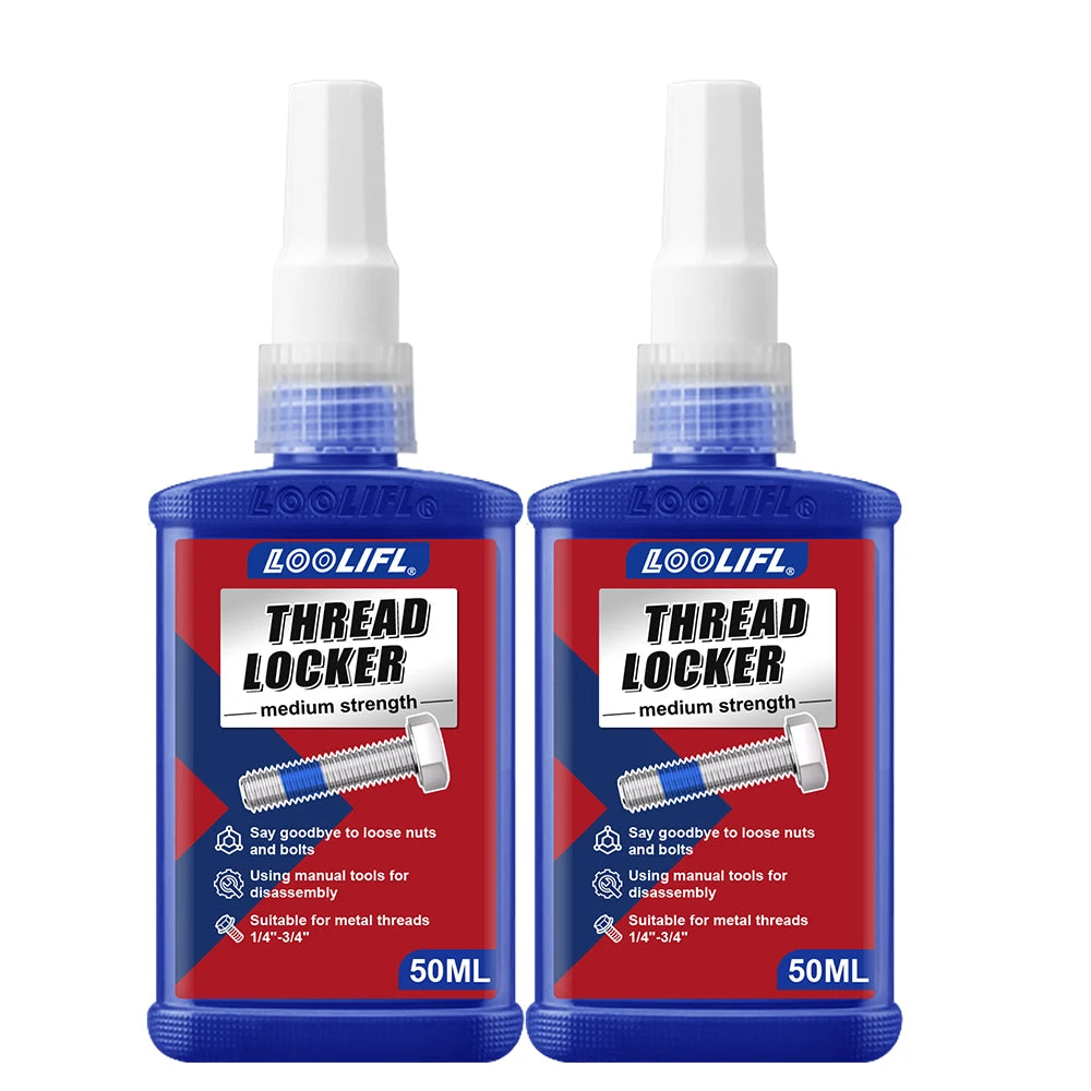 243 Blue Thread Locker Anaerobic Adhesive Removable Anti Vibration Screw Lock Glue for Motorcycle Bicycle Auto Metal Fastener