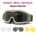 2024 New Upgrade 3mm Tactical Goggles Combat Explosion-proof Glasses Outdoor Hunting Paintball Eyewear