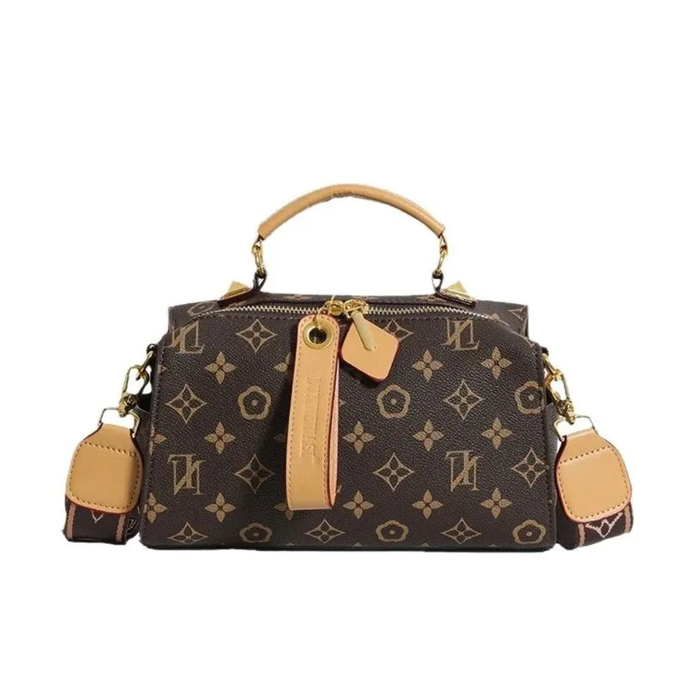 2026 New Retro Printed Bag, Large Capacity Pillowcase Multifunctional Fashionable Commuting Broadband, Single Shoulder Crossbody
