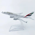 16cm/20cm Air Emirates Airlines B777 A380 Airplane Model Metal Scale Toy Plane Collectible Aircraft Kids Toys For Boy
