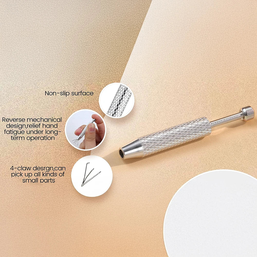 CANNER 14/16/18/20G Stainless Steel Piercing Taper Ball Grabber Tool for Changing Jewelry Flat Back Earrings Body Piercing Kit