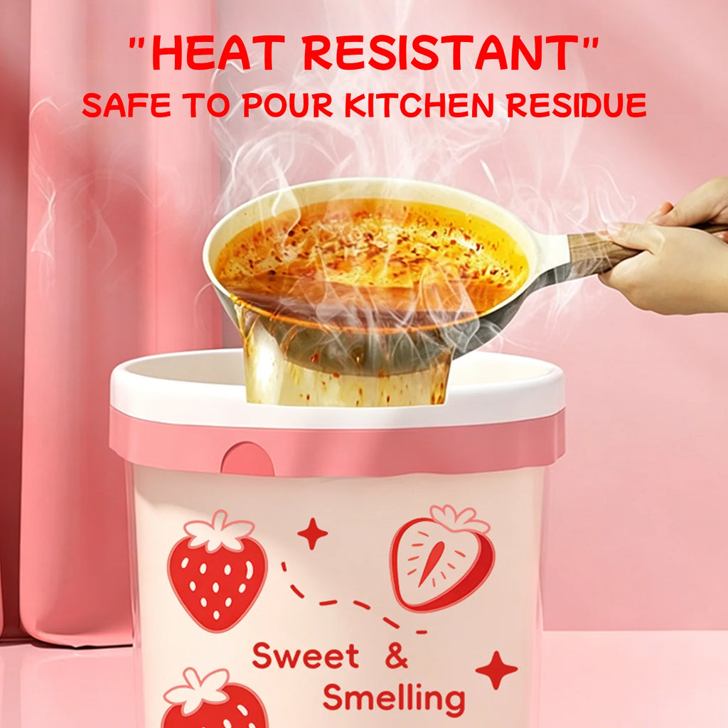 strawberry pattern Tear-free garbage bags home portable Kitchen dormitory enlarged and thickened plastic bag