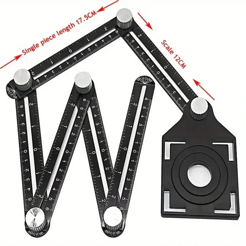Professional multi-angle measuring ruler - wood, tile, floor and other construction tools