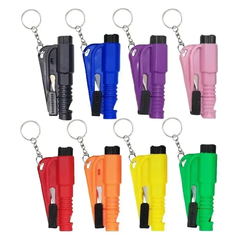 1pc Mini Safety Hammer Keychain Escape Car Life-saving Escape Hammer Window Broken Emergency Glass Breaker