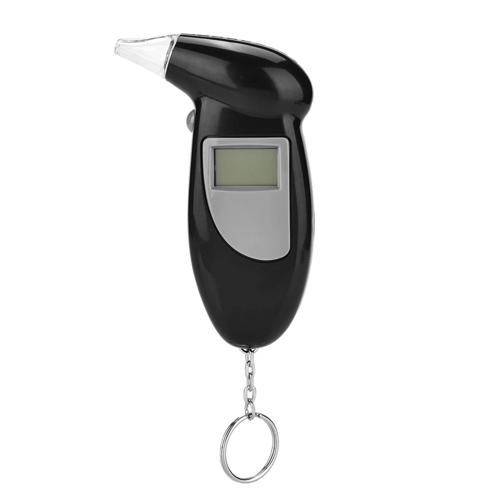 Alcohol Tester Mouthpieces Digital Driving Breath Breathalyzer LCD Dispaly Mini Breathalyzer Alcohol Tester No Backlight