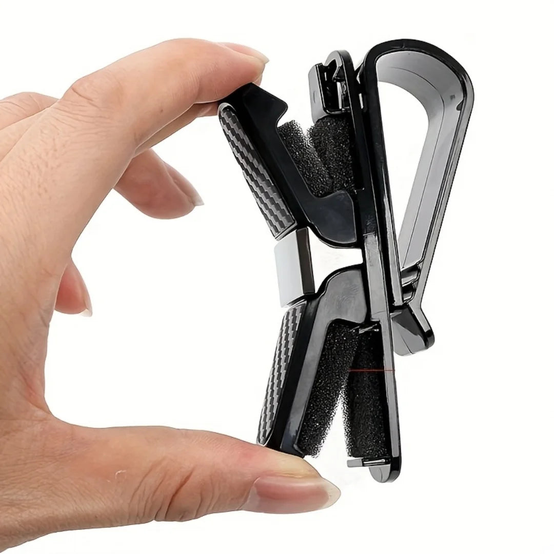 4 pieces of car sunshade sunglasses clips, portable eyewear holders, universal car sunshade ticket holders