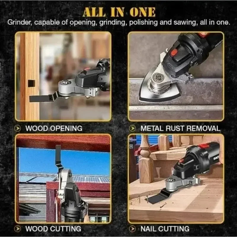 Angle Grinder Converter Set, Angle Grinder Converter Universal Head Adapter, Carbon Steel Angle Grinder To Multi-Tool Converter