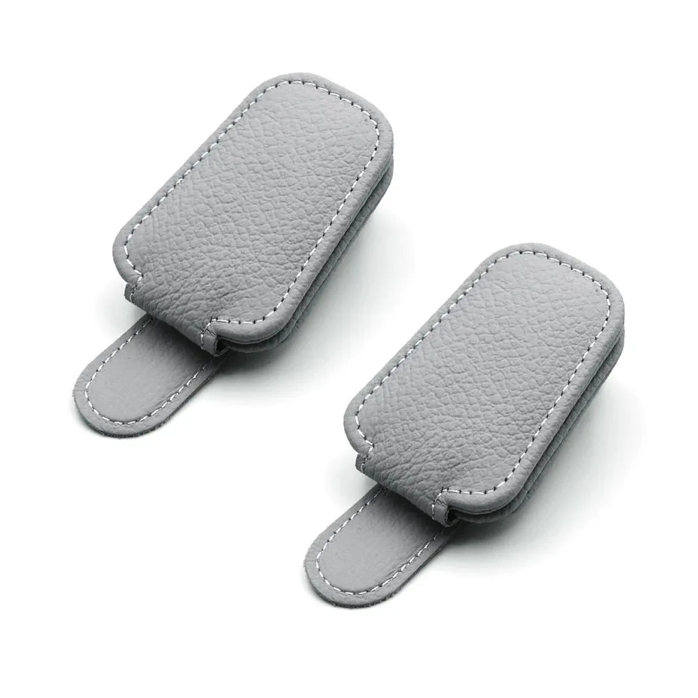 Sunglasses Holder Is Suitable for Car Sunshades Magnetic Leather Sunglasses Clip and Ticket Clip Car Sunshade Accessories