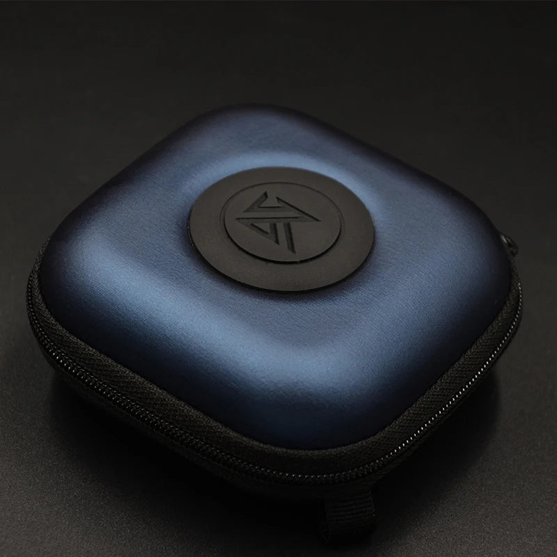 KZ PU Wired Headphone Bag Black Earphone Storage Case Convenient Carrying Earphone Cable Storage Box
