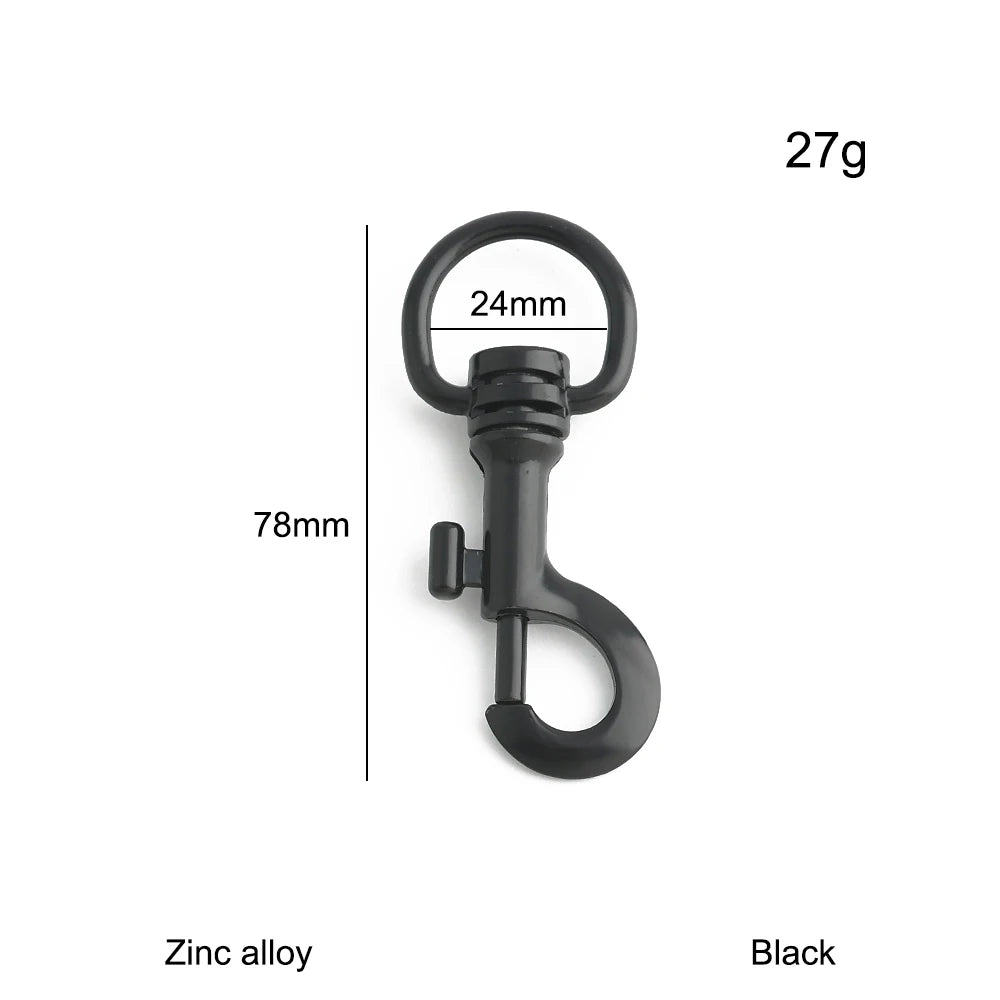 10/40/80PCS 15-20-25-32-38mm Detachable Snap Hook Swivel Clasp Rotating Buckle For Crossbody Bags Dog Collar Rope Accessories