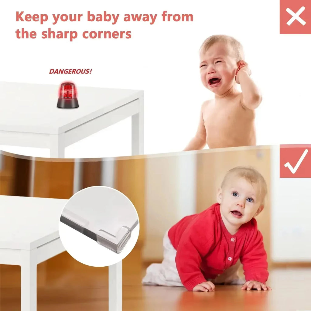 1/2M Table Edge Guard Silicone Baby Protection Strip Tape Self Adhesive Collision Proof Kids Safety Furniture Corner Protectors